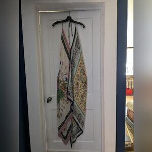 Nicole Miller Cream Silk Handkerchief Dress